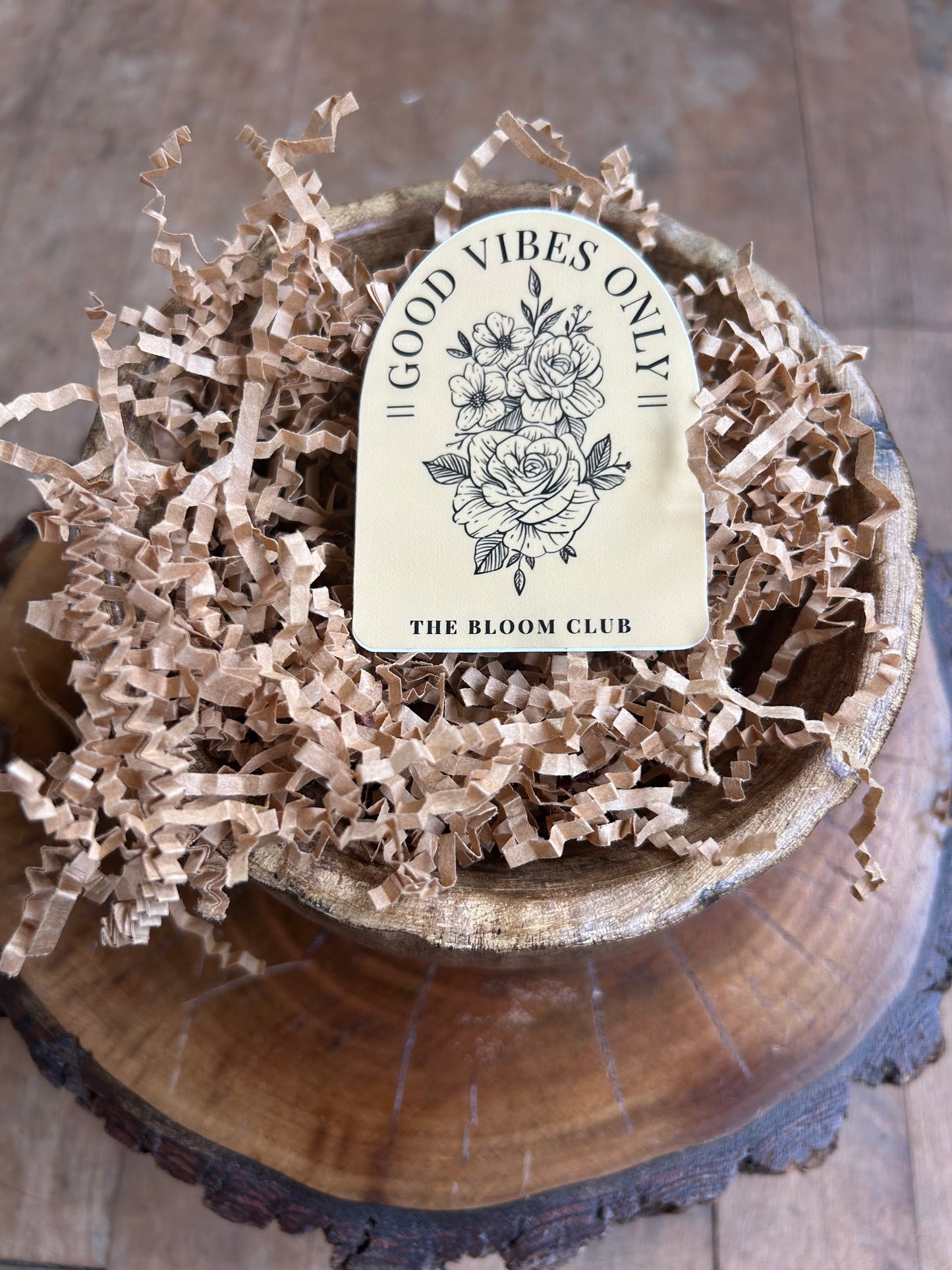 Bloom Club Good Vibes Sticker