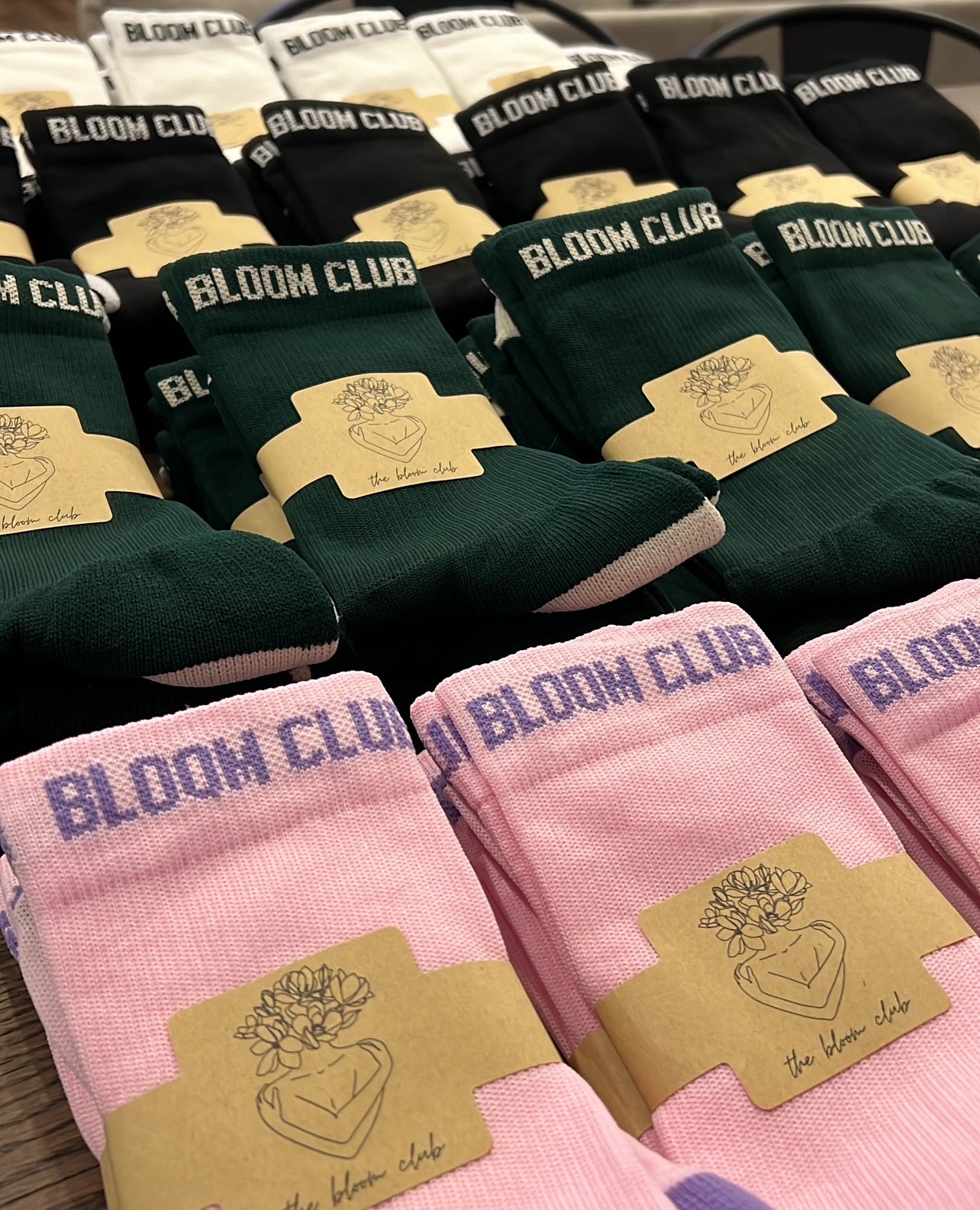 White Bloom Socks
