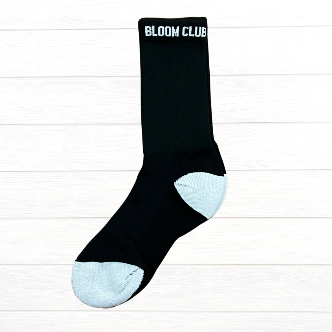 Black Bloom Socks